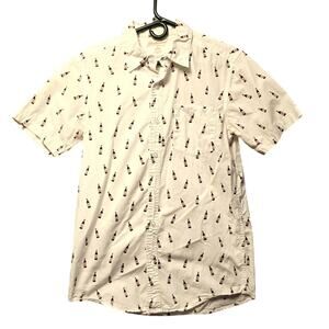 Budweiser bottle button down shirt size 34 mens